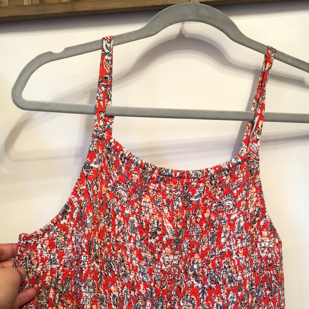Maxi floral print dress